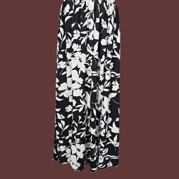 Fashion Nova Womens Ready For The Weekend Black White Maxi Dress Size L NWT - Picture 3 of 11